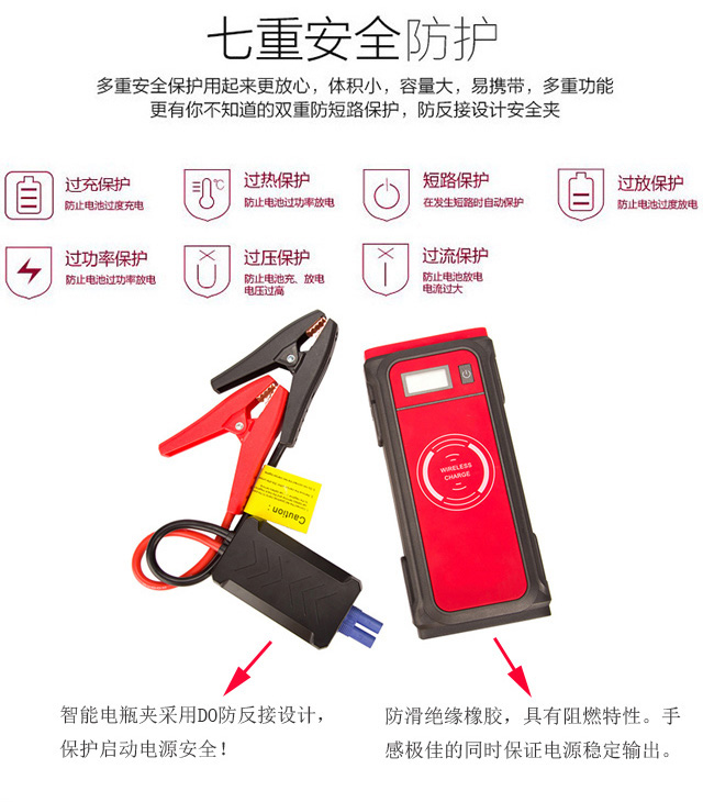 A38汽車(chē)應(yīng)急啟動(dòng)電源保護(hù)功能